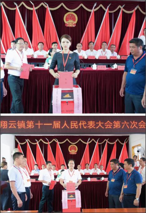 周成德同志满票当选为翔云镇人民政府镇长